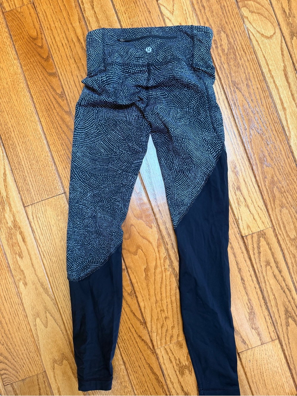 lululemon athletica Black and White Patterned Leggings
